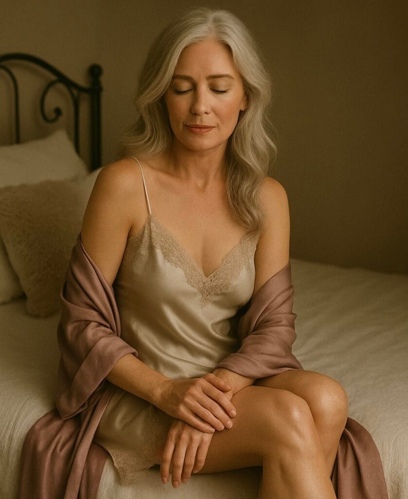 Empowerment photography session featuring a woman in soft glam styling, posed with elegance and purpose