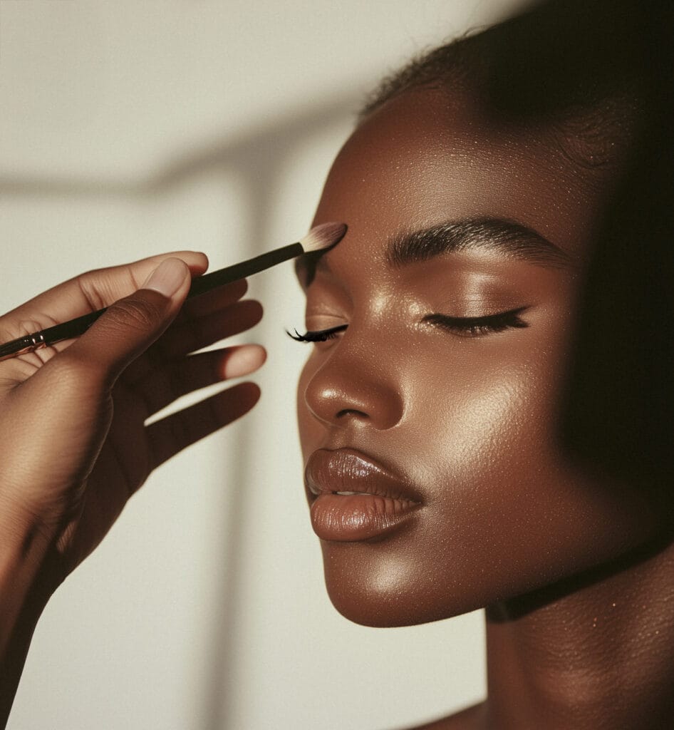 temi johnson studios - lady doing makeup