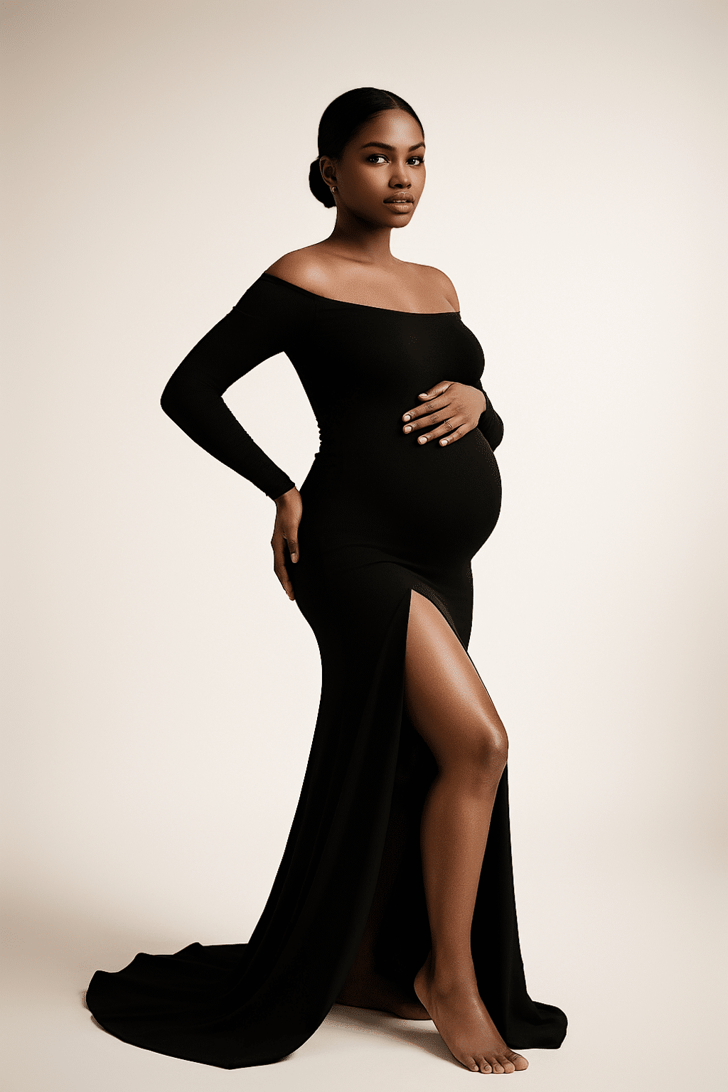 Fine art maternity portrait session in Toronto by CROWNED