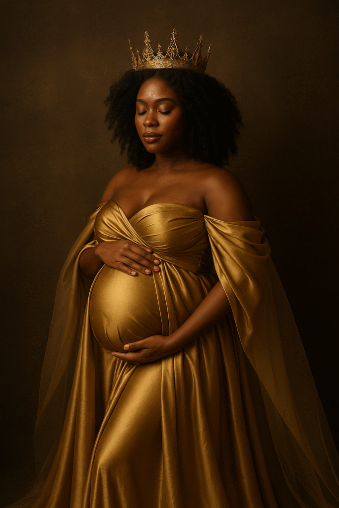 Luxury maternity portrait Hamilton fine art photography
