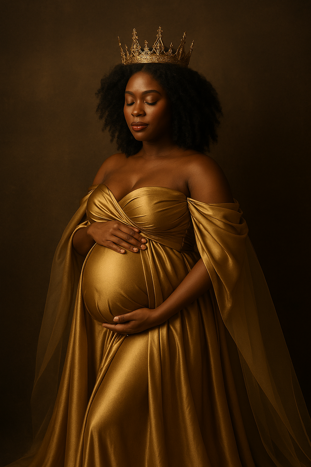 Luxury maternity portrait Hamilton fine art photography